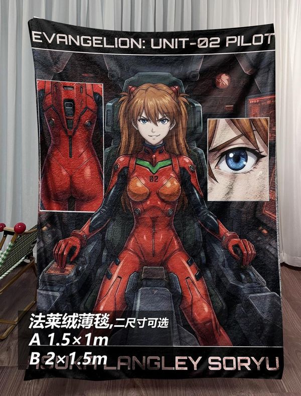 【海外代購】千鳥社 《明日香駕駛艙》明日香駕駛艙新世紀福音戰士EVA午睡毯地毯裝飾畫 