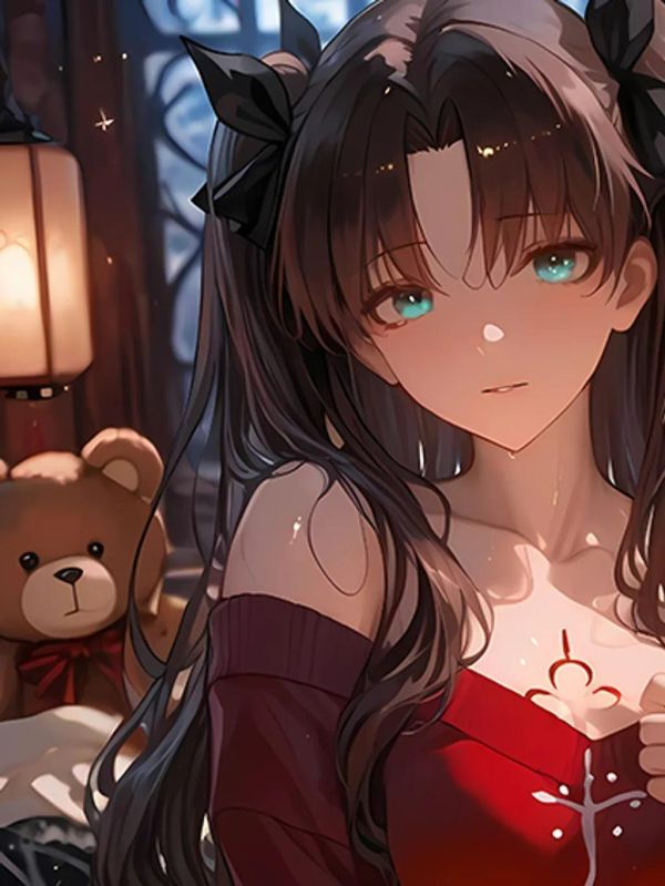 【海外代購】巴洛克 《紅衣遠阪凜》Fate/stay night裝飾畫冰箱貼 