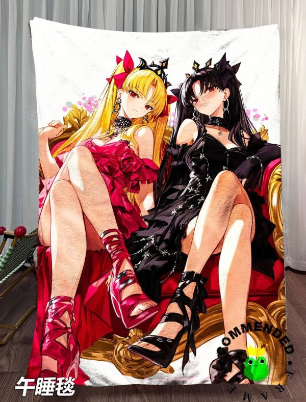 【海外代購】皇呱 《貴族姐妹第二彈》Fate埃列什基伽勒&伊什塔爾裝飾畫 午睡毯  地毯 