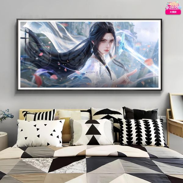 【海外代購】阿喵畫社 執劍 陸雪琪 8k主題高清裝飾畫 床頭地墊 滑鼠墊 冰箱貼 