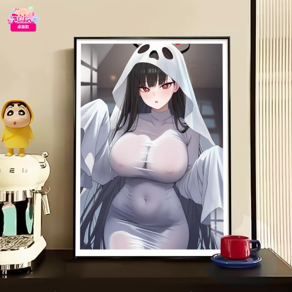 【海外代購】阿喵畫社 搗蛋鬼 調月莉音 8k主題高清裝飾畫 午睡毛毯 護腕滑鼠墊  冰箱貼 