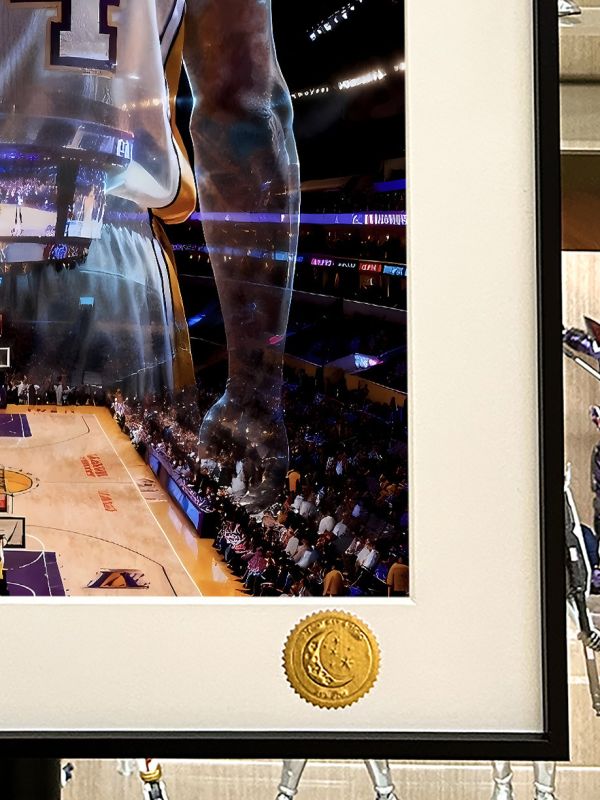 【海外代購】星空 《白金科比背影》kobe科比布萊恩黑曼巴NBA洛杉磯湖人隊動漫二次元裝飾畫 