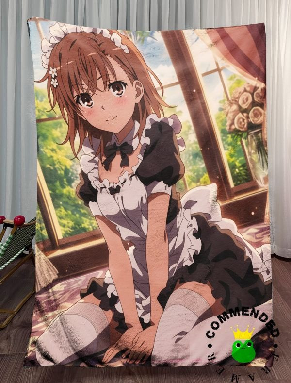 【海外代購】皇呱 《女僕御阪美琴》超炮電擊公主裝飾畫 午睡毯 地毯 