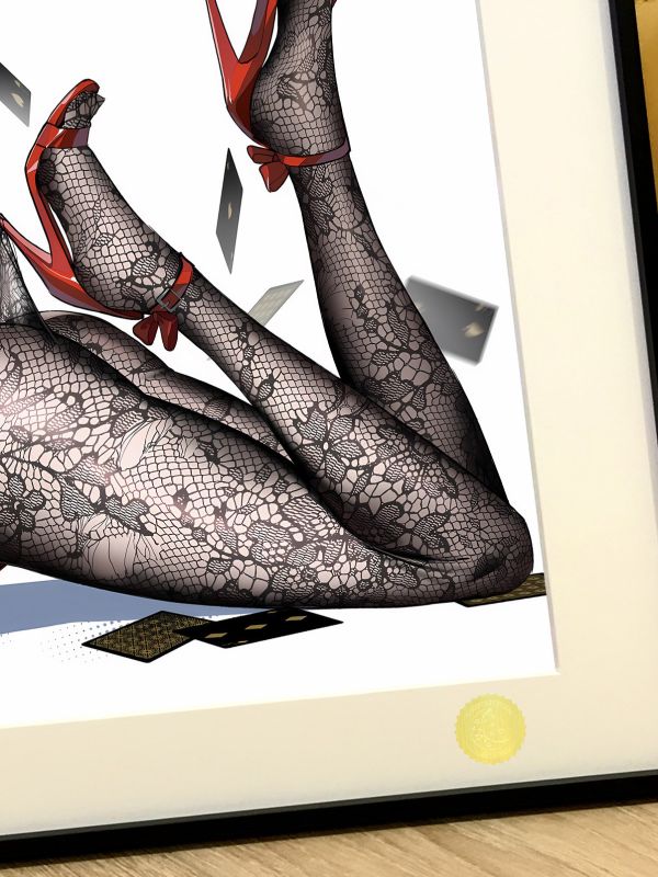 【海外代購】星空《絲襪露西》》Lucy賽博龐克邊緣行者Cyber​​punk馬丁內斯動漫裝飾畫 