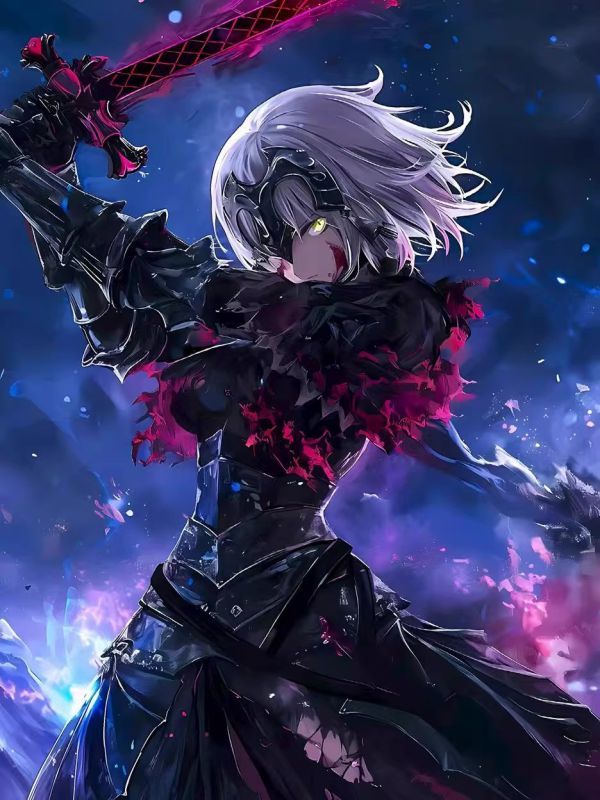 【海外代購】星空 《血色黑貞德》Fate龍之魔女Alter動畫fgo二次元裝飾畫 