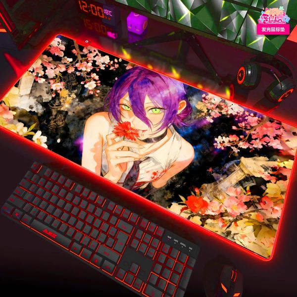 【海外代購】阿喵畫社 花海 蕾塞 超清八宮格卡磚背景牆 發光滑鼠墊 午睡毛毯 床頭地墊 冰箱貼 