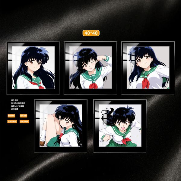 【海外代購】阿喵畫社 戈薇五宮格組合 12k超清組合裝飾畫背景牆 