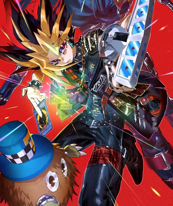 【海外代購】H2工作室 《遊戲王》武藤遊戲阿圖姆法老王暗遊戲裝飾畫 