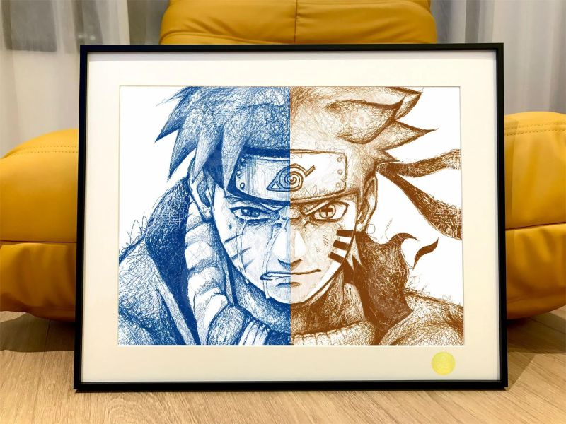【海外代購】星空 《飛線鳴人》火影忍者NARUTO裝飾畫 