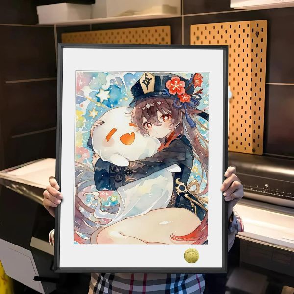 【海外代購】皇呱 《可愛胡桃》原神璃月往生堂堂主裝飾畫 午睡毯 地毯 