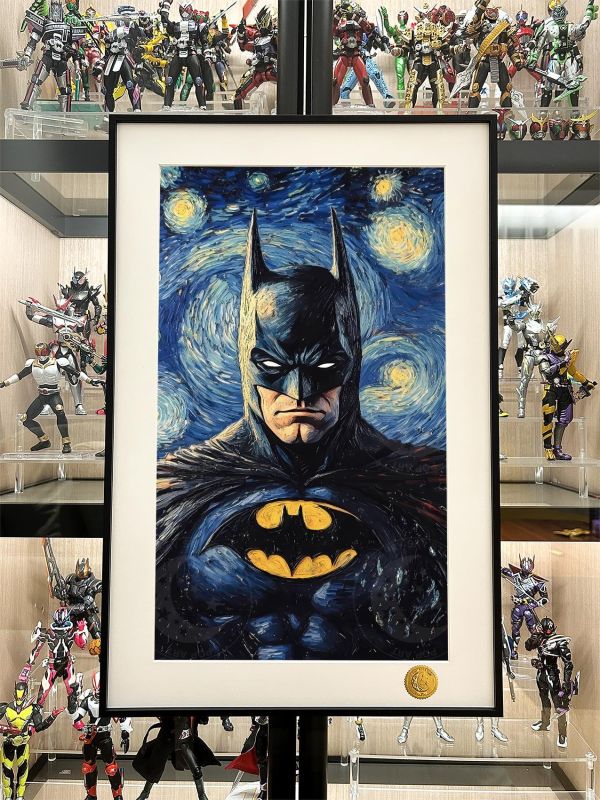 【海外代購】星空 《梵谷蝙蝠俠》DC黑闇騎士Batman布魯斯韋恩Bruce Wayne裝飾畫 