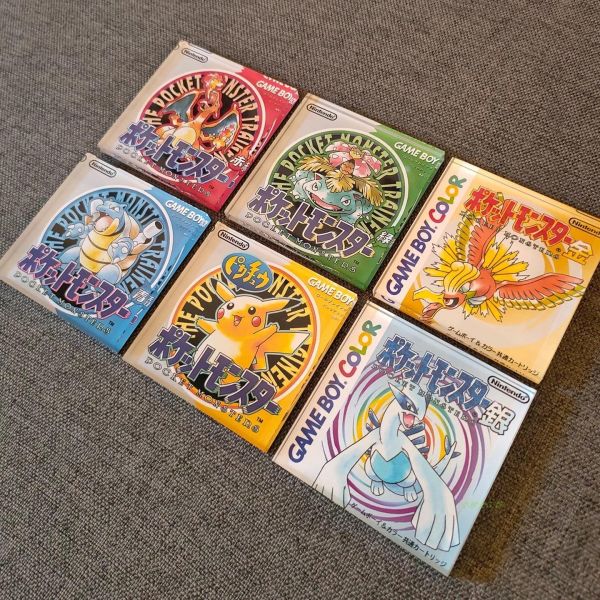 【預定】口袋時光愛好者工坊 Pokemon Time Sa1tan PTS 日版GBA卡帶壓克力磚冰箱貼（紅/藍/綠/黃/金/銀） 