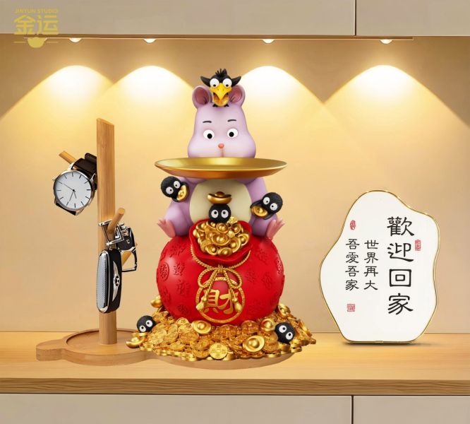 【預定】金運 福袋坊寶寶 托盤擺件 