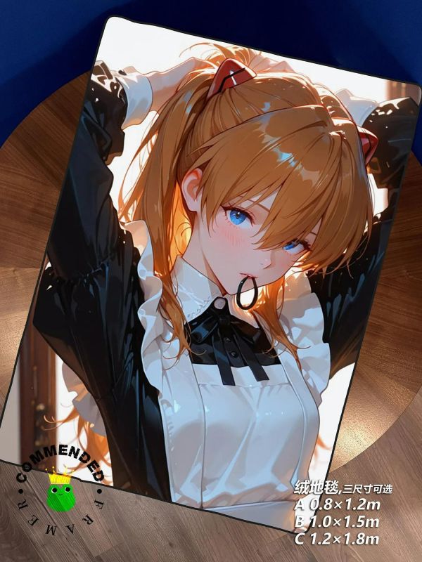 【海外代購】皇呱 《女僕香》明日香女僕橙光束髮裝飾畫 午睡毯 地毯 