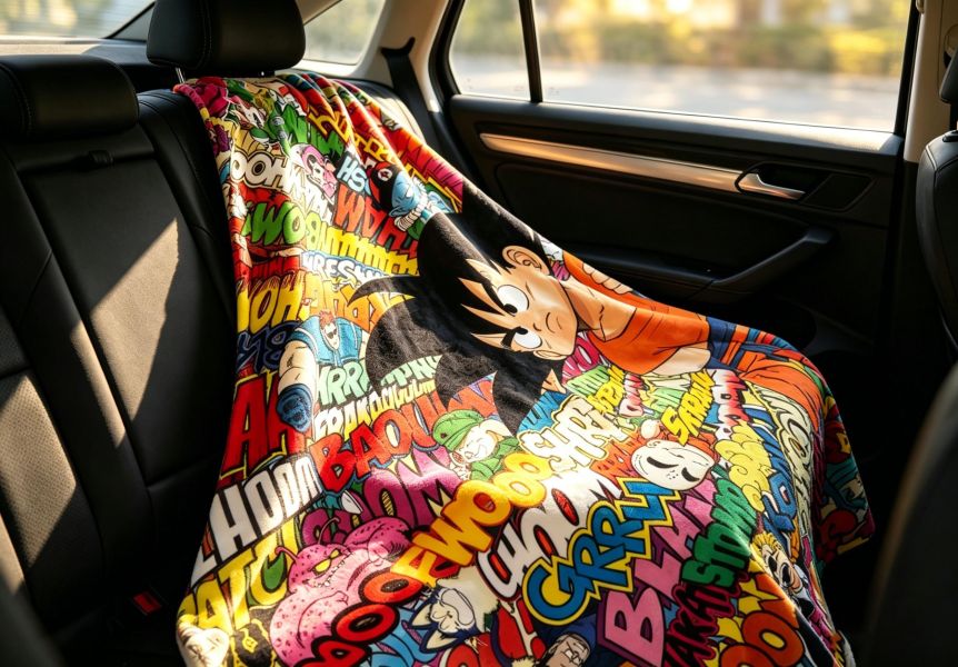 【海外代購】千鳥社 《小悟空的七龍珠世界 裝飾畫》小悟空龍珠布瑪克林龜仙人二次元週邊動漫掛畫臥室電競房裝飾畫 午睡毯 地毯 