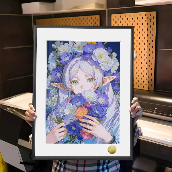 【海外代購】皇呱 《花朵盛開芙莉蓮》葬送的芙莉蓮裝飾畫 午睡毯  地毯 