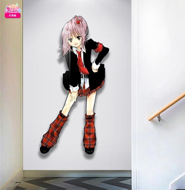 【海外代購】阿喵畫社 守護甜心 日奈森亞夢 1比1復刻臥室玄關超長燈帶畫 