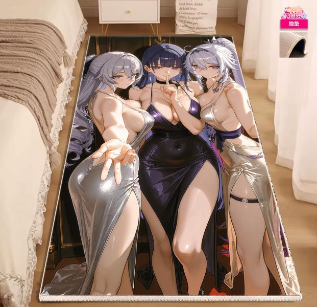 【海外代購】阿喵畫社 舞會 禮服三姊妹 新品12K主題超清裝飾畫 地墊 冰箱貼 