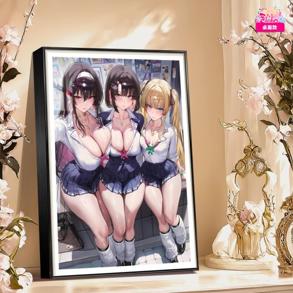 【海外代購】阿喵畫社 路人女主角三姊妹加藤惠澤村霞之丘 8k主題高清裝飾畫 牆面掛毯  地墊  冰箱貼 