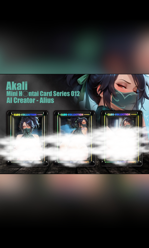 【R18-海外代購】黑白畫映 B&W Mini AI Creator 系列桌面裝飾卡磚第十二彈 阿卡麗 