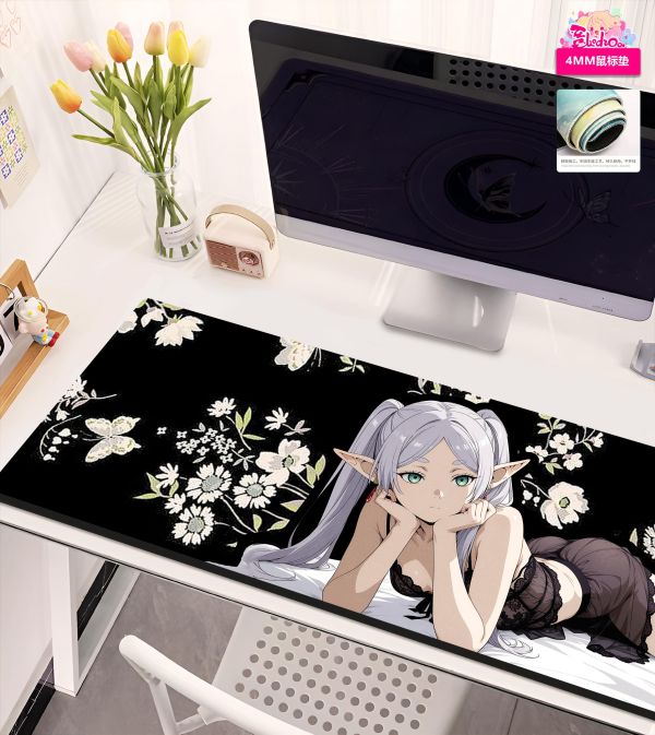 【海外代購】阿喵畫社 墨紗韻 芙莉蓮 8k主題高清裝飾畫 滑鼠墊 床頭地墊  冰箱貼 