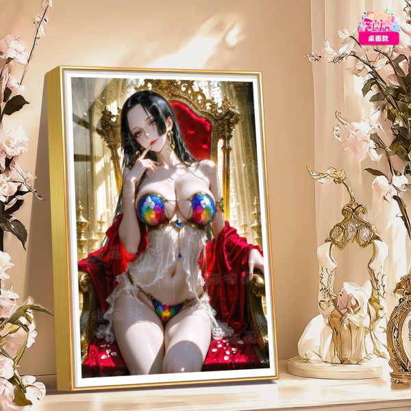 【海外代購】阿喵畫社 彩鱗公主 女帝漢庫克 新品8k主題超清裝飾畫 午睡毛毯 護腕滑鼠墊 冰箱貼 