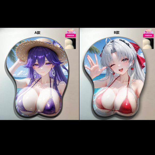 【海外代購】阿喵畫社 海景風情 雷電將軍珂萊塔雙聯第二彈 8k主題高清裝飾畫 護腕滑鼠墊 冰箱貼 