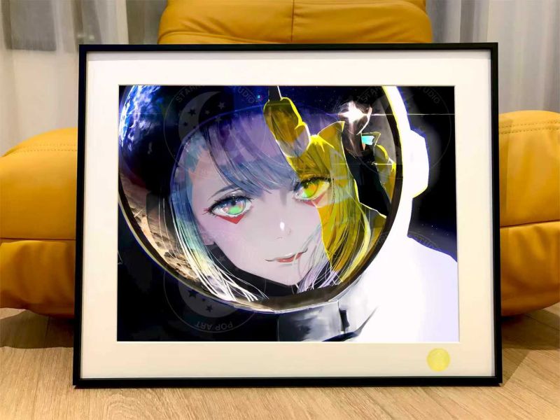 【海外代購】星空 《賽博露西》Lucy賽博龐克邊緣行者Cyber​​punk馬丁內斯動畫裝飾畫 