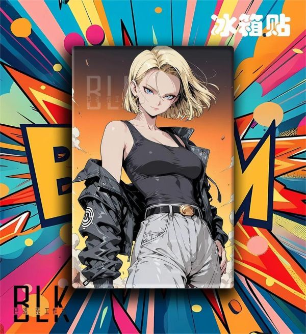 【海外代購】巴洛克 《微風18號》拉姿麗七龍珠人造人裝飾畫冰箱貼 