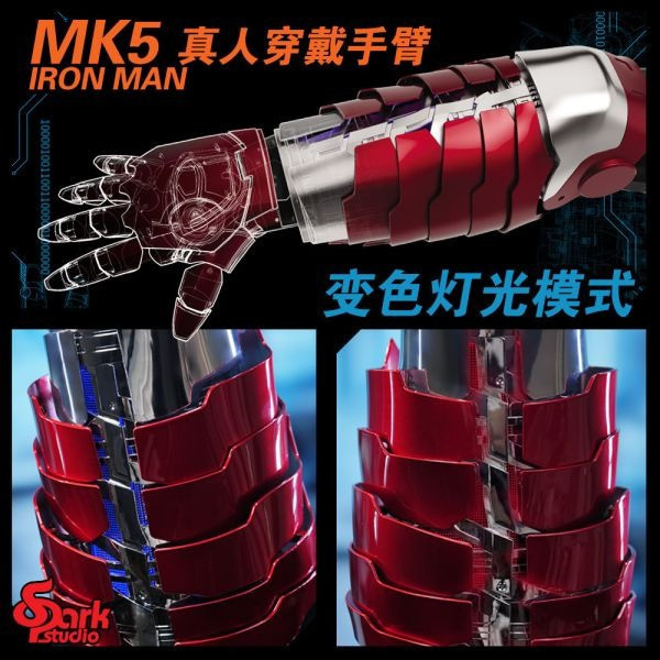 【海外代購】SPARK 1/1 穿戴式鋼鐵人MK5機甲手臂 