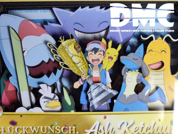 【海外代購】【33*24CM】醉猴組 世界冠軍 立體裝飾畫 01 