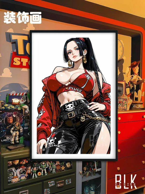 【海外代購】巴洛克 《朋克女帝》海賊王裝飾畫冰箱貼 