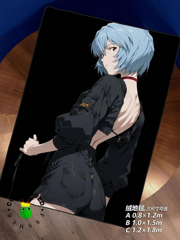 【海外代購】皇呱 《冷影綾波麗》第一適格者冷影裝飾畫 午睡毯  地毯 