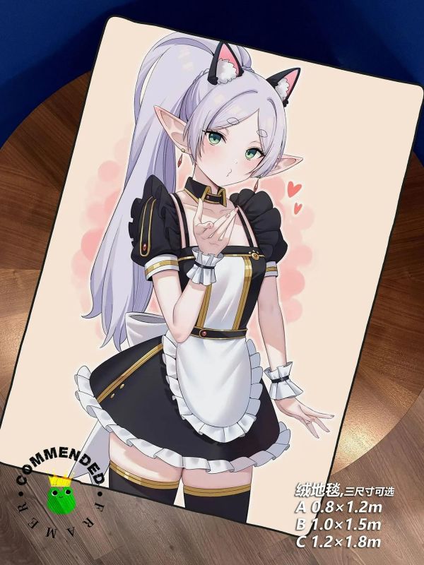 【海外代購】皇呱 《可愛女僕》葬送的芙莉蓮裝飾畫 午睡毯 地毯 