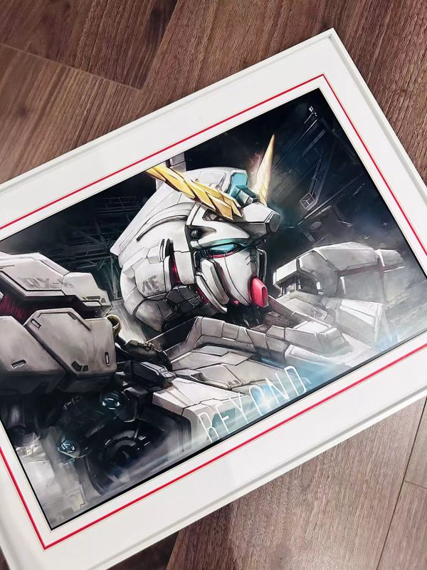 【海外代購】千鳥社 獨角獸鋼彈 RX-0機動戰士Gundam 裝飾畫 