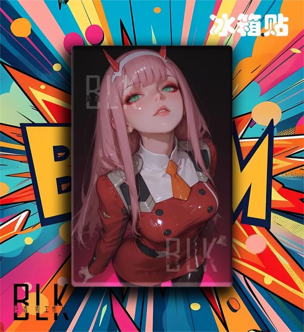 【海外代購】巴洛克 《 仰頭零二》Zero Two國家隊裝飾畫冰箱貼 