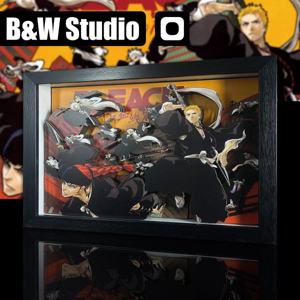 【海外代購】黑白畫映 B&W Bleach 千年血戰篇 立體裝飾畫 Remake 