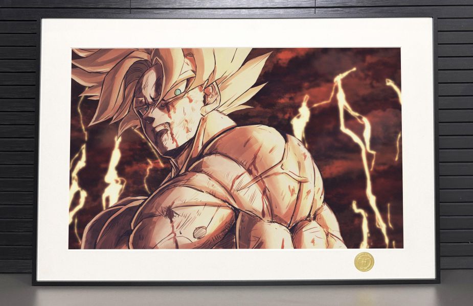 【海外代購】H2 《戰損悟空》七龍珠超級賽亞人卡卡洛特貝吉塔動畫裝飾畫 