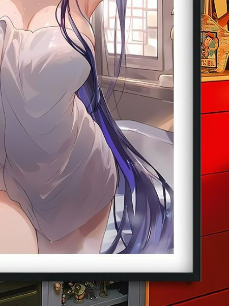 【海外代購】巴洛克 《浴室雷電》將軍原神影稻妻裝飾畫/冰箱貼 