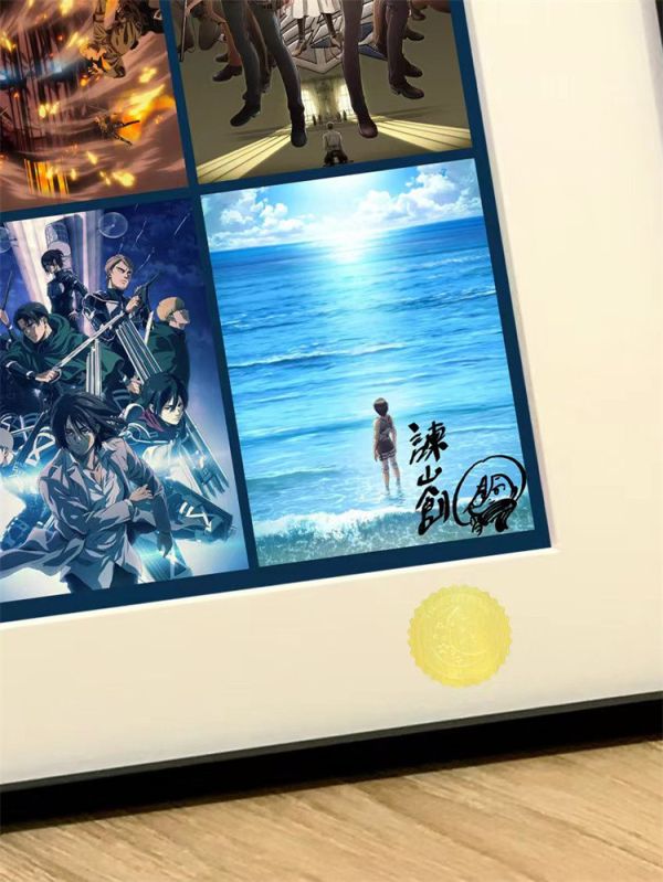 【海外代購】星空 進擊的巨人最終季 三笠艾倫兵長裝飾畫 