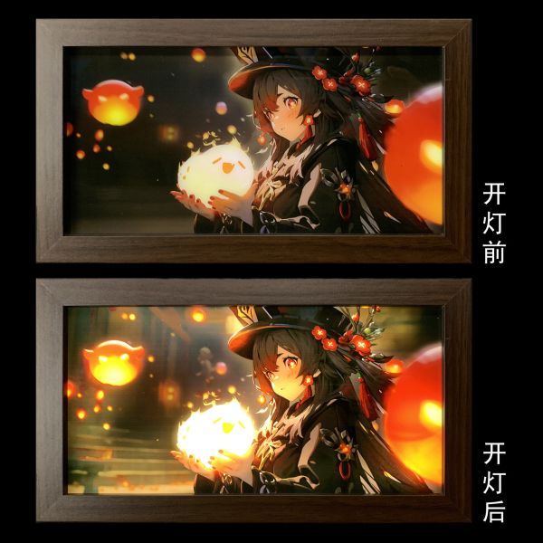 【海外代購】神秘畫廊 Desktop Art 黑色科技光導 胡桃 裝飾畫 