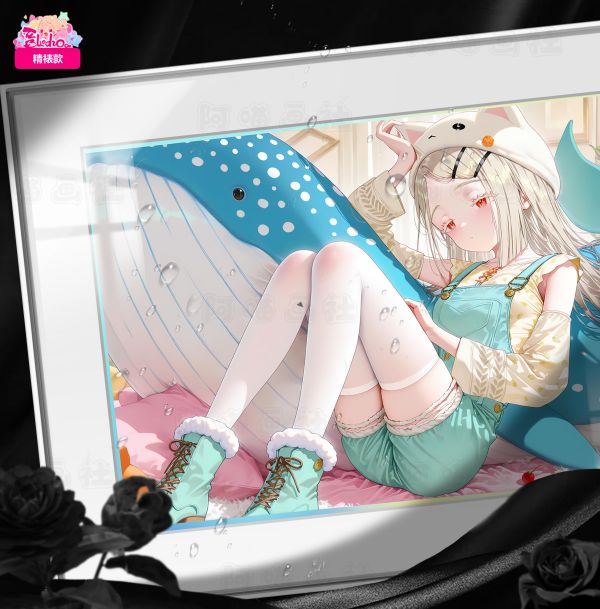 【海外代購】阿喵畫社 筱澤廣 展館級8k超清精裱畫 午睡毛毯 床頭地墊 滑鼠墊  冰箱貼 