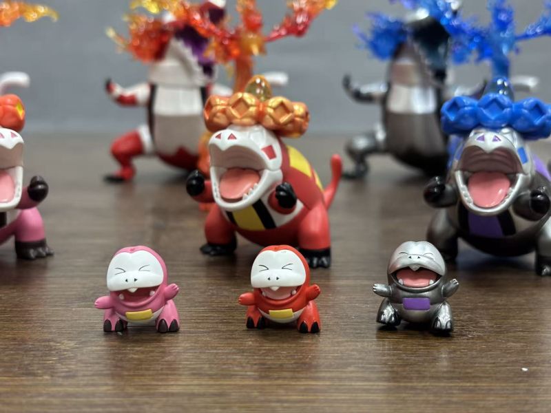 【預定】摸魚 骨紋巨聲鱷進化組（禦三家系列火系第二彈） 