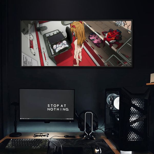 【海外代購】千鳥社 《明日香的準備室》 新世紀福音戰士明日香EVA真希波滑鼠墊裝飾畫 