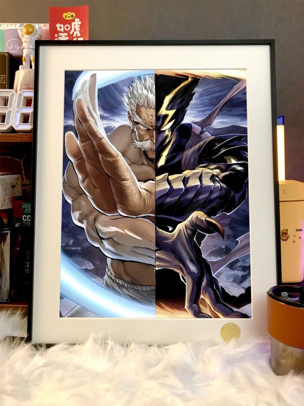 【海外代購】星空 《餓狼師徒》邦古ONE PUNCHMAN一拳超人一擊男Garou二次元裝飾畫 