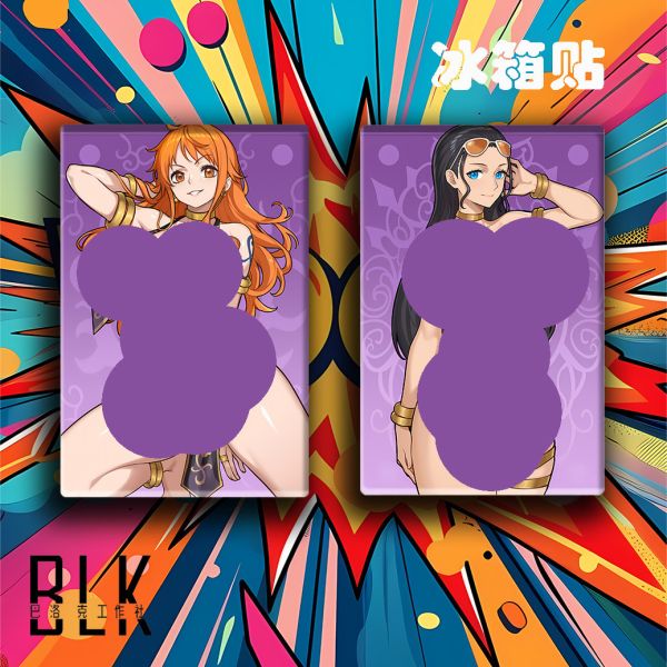 【海外代購】巴洛克 海賊王娜美羅賓onepiece動漫藝術冰箱貼 
