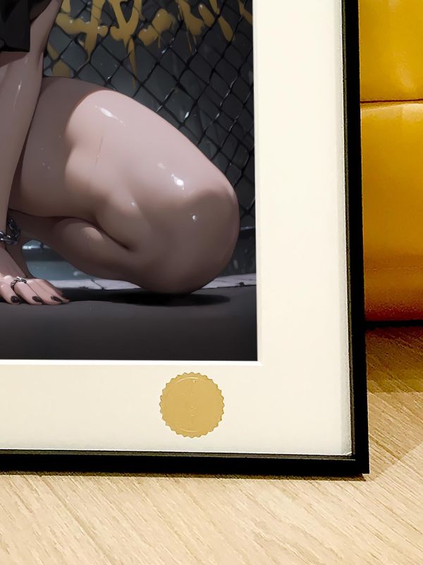 【海外代購】星空 《跪姿春麗》不知火舞春麗Mai扇子女餓狼傳說拳皇街頭霸王動漫裝飾畫 