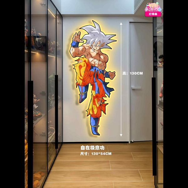 【海外代購】阿喵畫社 七龍珠超級賽亞人燈帶畫三版床頭 玄關超長氛圍燈帶畫 