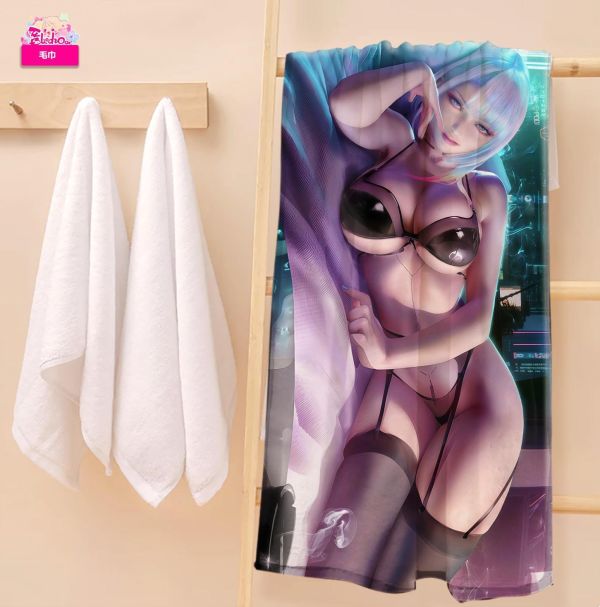 【海外代購】阿喵畫社 入睡前奏 露西 邊緣行者新品8k全景高清裝飾畫 滑鼠墊 毛巾 午睡毛毯 地墊 冰箱貼 