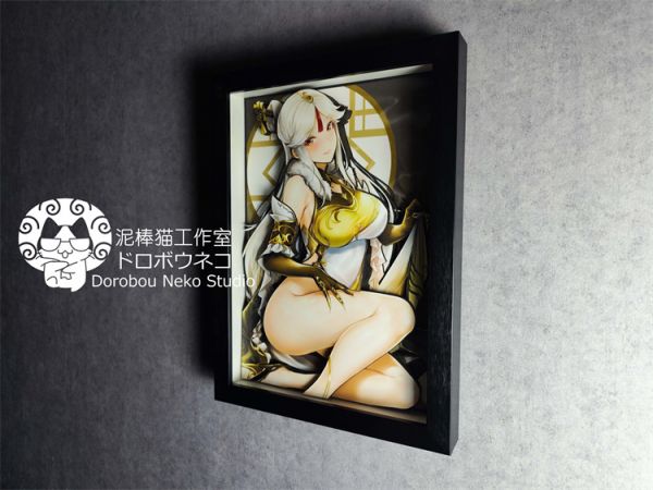 【海外代購】【46CM】泥棒貓 DSRL02 凝光 可月兌立體畫01 